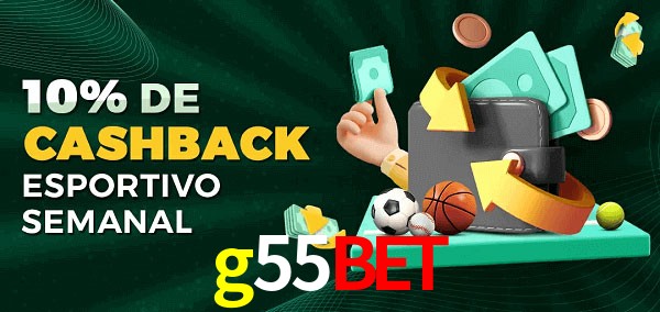10% de bônus de cashback na g55bet